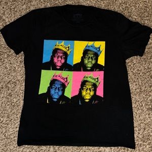 “The Notorious B.I.G” Multi-Colored Crown T-Shirt Black